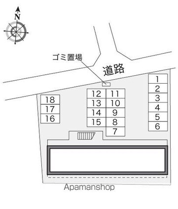レオパレスＰｉｎｅ　Ｔｒｅｅ[1K/20.28m2]の配置図