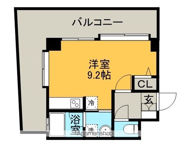 福岡市中央区薬院のマンションの間取り