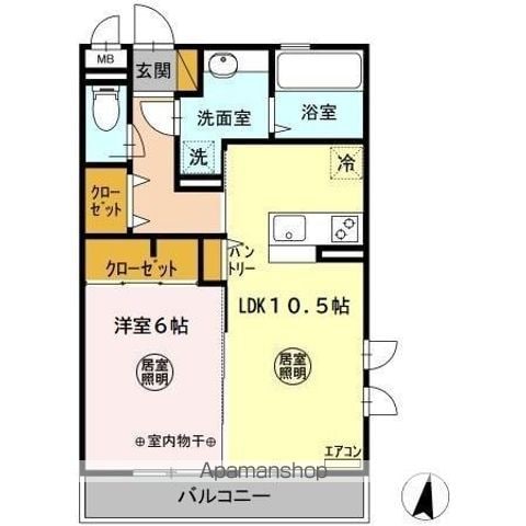 薬円台壱番館 Aの間取り写真