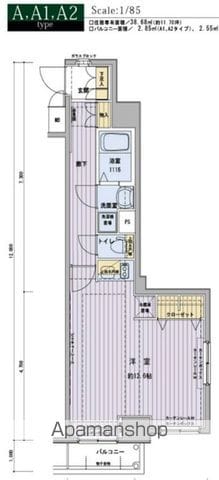 メインステージ浅草橋駅前の間取り写真