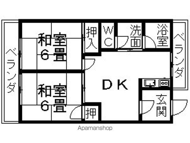 東ハイムの間取り写真