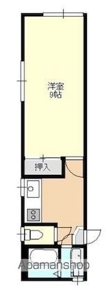 カーサ富士見Ｂ[1K/28.16m2]の間取図