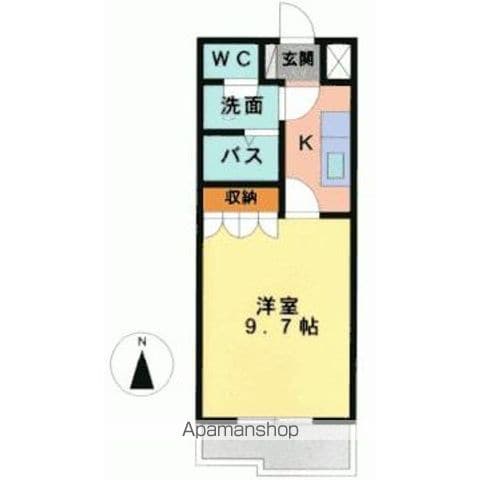 両毛線 佐野駅 徒歩40分 2階建 築21年の間取り写真