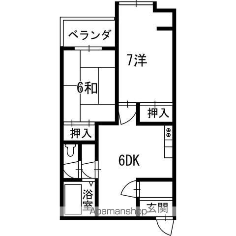 コスモハイツ高須2の間取り写真