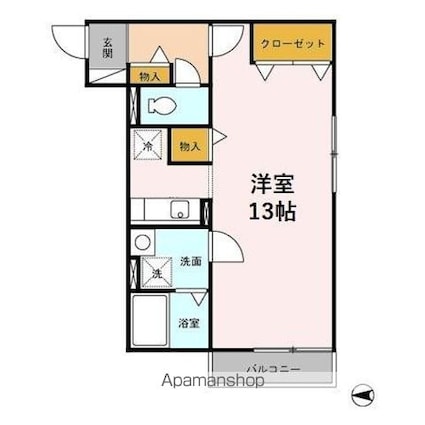 セレッサ花堂　Ａ[1R/32.63m2]の間取図