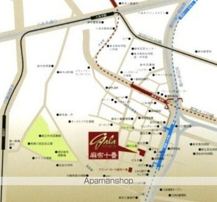 東京都港区麻布十番２丁目[1K/22.41m2]の周辺6