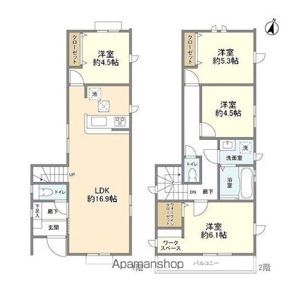 Ｋｏｌｅｔ東村山０４[4LDK/90.46m2]の間取図