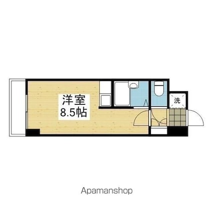 ＣＡＳＡ　ＦＥＬＩＺ[1R/22m2]の間取図