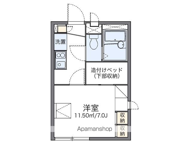 レオパレスみかけの間取り写真