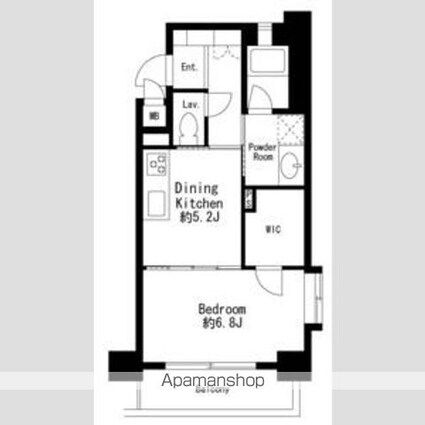プライムアーバン武蔵小金井Ⅱ[1DK/37.03m2]の間取図