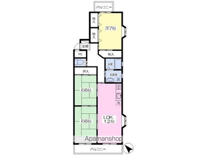ＡＣＴＹ梅本Ⅰ[3LDK/76.5m2]の間取図