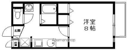 ルーチェ[1K/28.03m2]の間取図