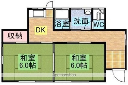 五味渕アパート[2DK/48.03m2]の間取図