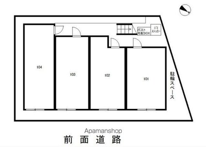 メールダジュール[1K/20.1m2]の内装5