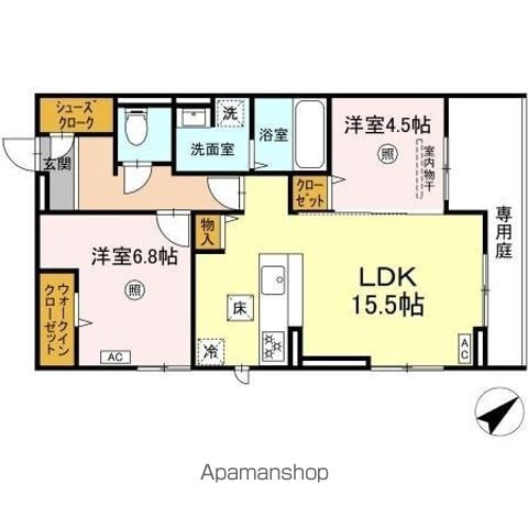 DーROOMプラーナの間取り写真