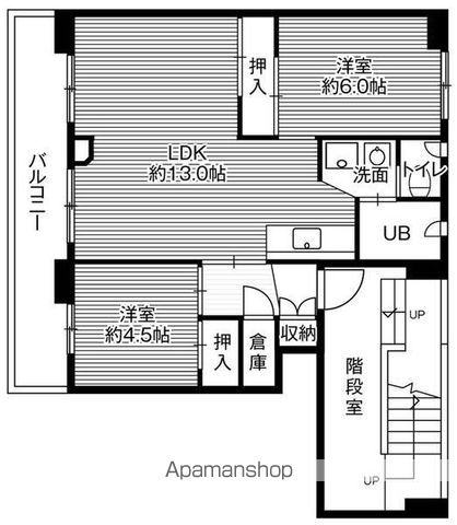 ビレッジハウス札苗3号棟の間取り写真