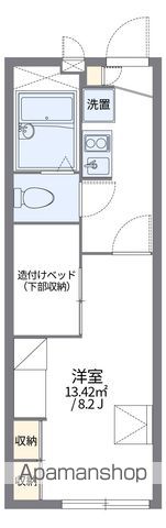 レオパレスカーサーセンの間取り写真