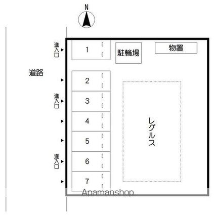 レグルス[1R/28m2]の配置図