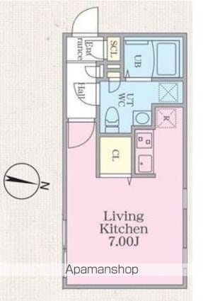 ＧＲＡＮ　ＰＡＳＥＯ　明大前Ⅱ[1R/25.72m2]の間取図