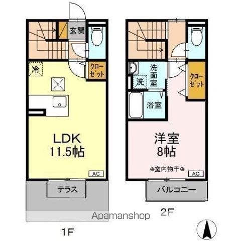 クレストスクエアA・B・C・D・E・Fの間取り写真