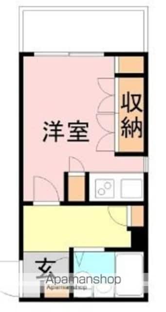 グランハイム新堀東[1R/18.35m2]の間取図