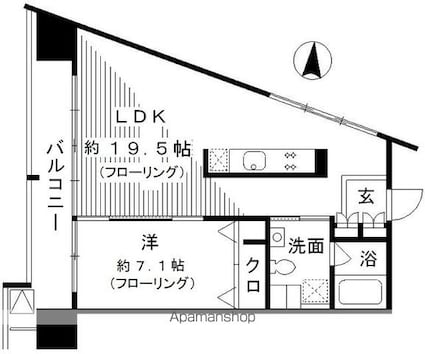 レジディア東桜Ⅱ[1LDK/61.17m2]の間取図
