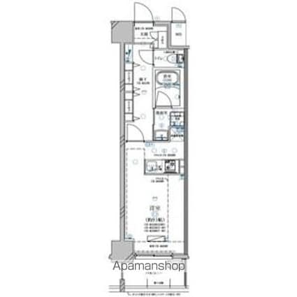ディアレイシャス鶴舞公園[1R/29.64m2]の間取図