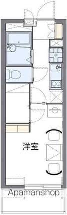 レオパレス瓦町[1K/19.87m2]の間取図