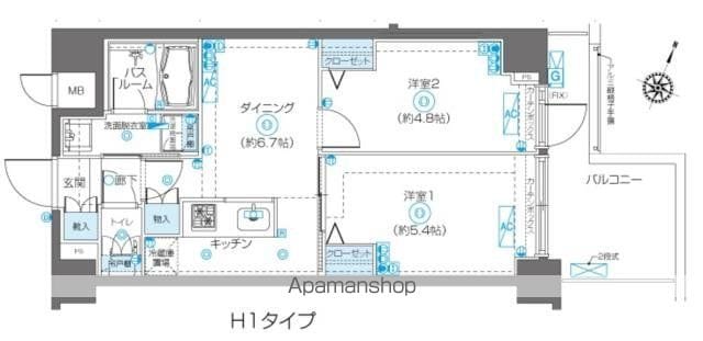 ZOOM飯田橋の間取り写真