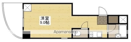 リボン金屋町[1R/19m2]の間取図