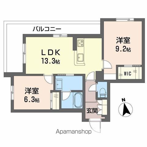 シャーメゾン東雲の間取り写真