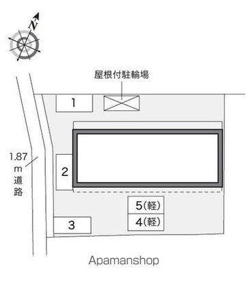 レオパレス金子[1K/26.49m2]の配置図