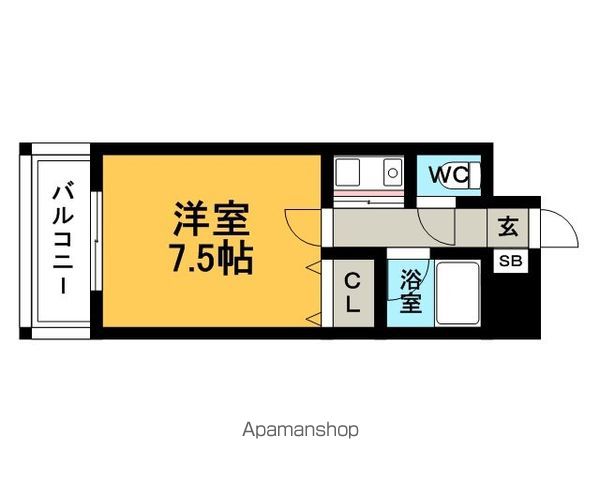 【キャンパスシティ箱崎の間取り】