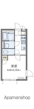 クレイノルーチェ[1K/20.03m2]の間取図