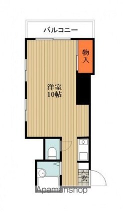 サンシャイン千鶴[1R/23.45m2]の間取図