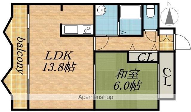 アーベインハウス中の島の間取り写真