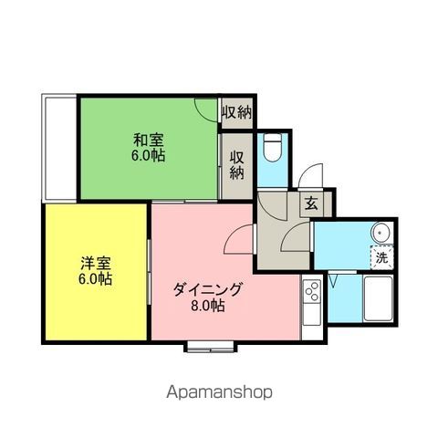 第2七鈴コーポの間取り写真