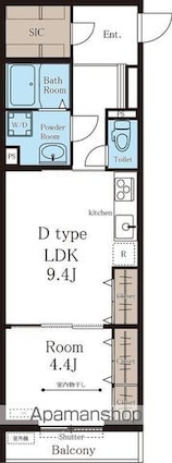 リブリ・ルービ館[1LDK/40.42m2]の間取図