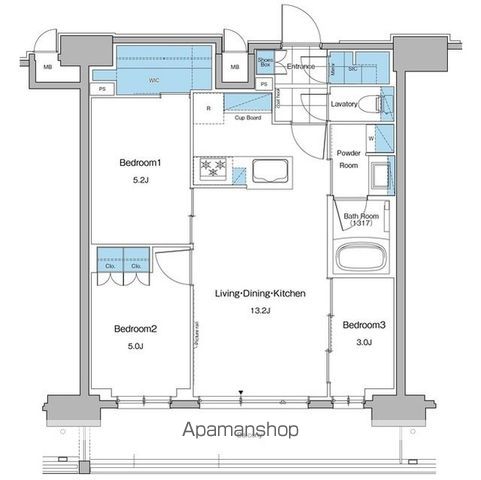 【ルフォンプログレ秋葉原マークスの間取り】