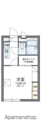 レオパレス今福[1K/23.18m2]の間取図