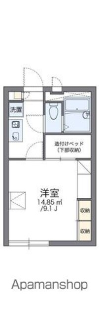 レオパレス今福[1K/23.18m2]の間取図
