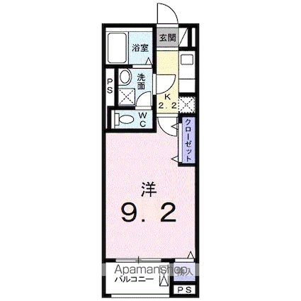 パフュームⅢ[1K/30.05m2]の間取図