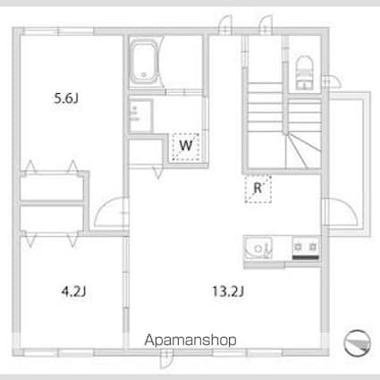 グランライフ下井草[2LDK/57.13m2]の間取図