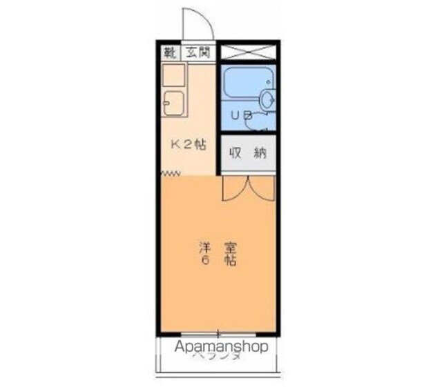 パールハイツ寿[1K/17.01m2]の間取図