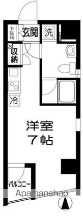 パレットコート[1R/23.98m2]の間取図
