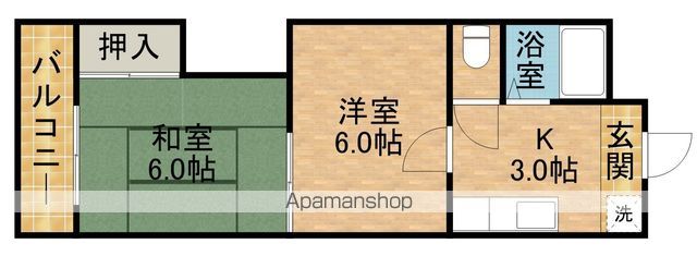 久米コーポIIの間取り写真