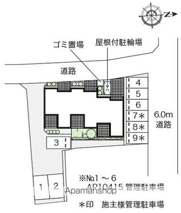東京都狛江市猪方１丁目[1LDK/31.63m2]の配置図