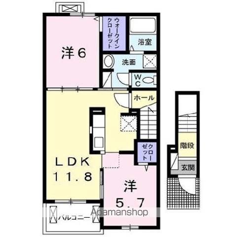 クラール Vの間取り写真