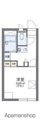 レオパレス北町[1K/20.28m2]の間取図