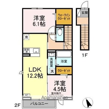 エール[2LDK/60.29m2]の間取図